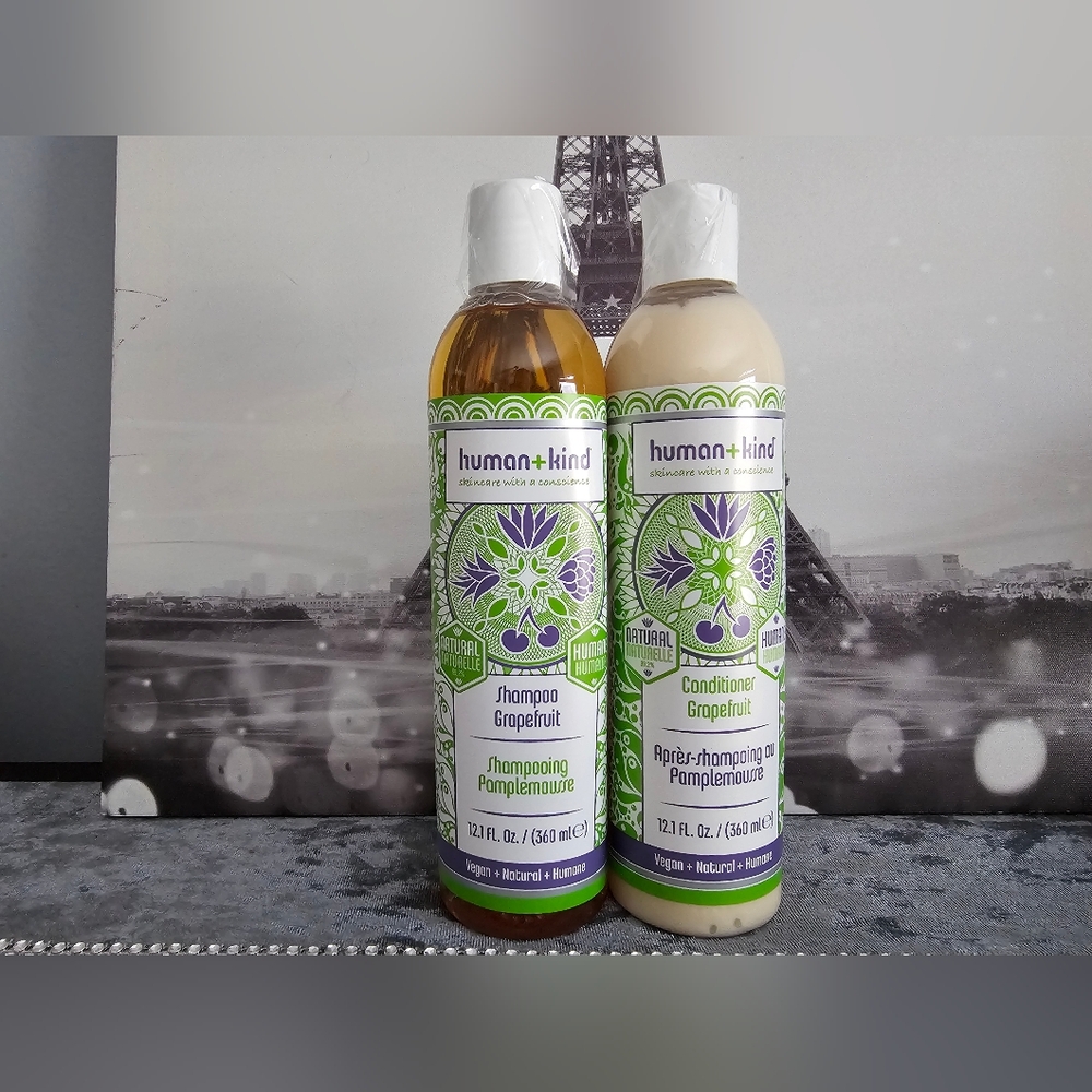 Human+Kind Grapefruit Shampoo and Conditioner- NEW